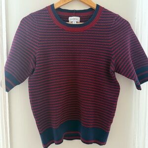 Evereve Women’s Crewneck Sweater - Red and Blue